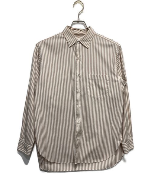 Phlannel（フランネル）Phlannel (フランネル) ストライプシャツ ベージュ サイズ:2の古着・服飾アイテム