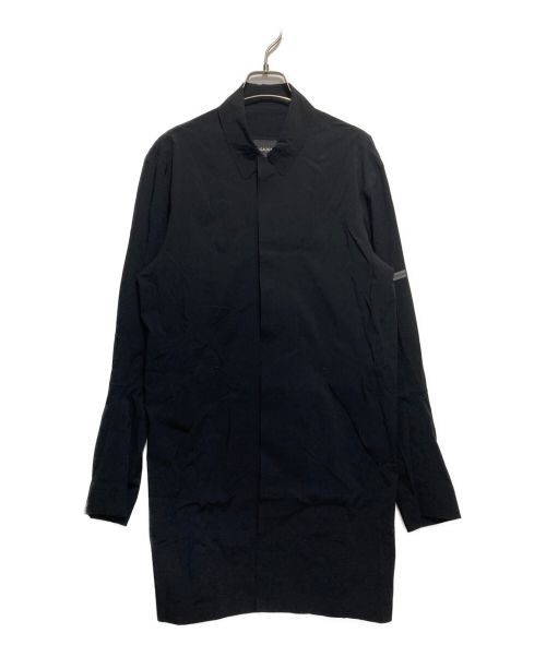 ISAORA（イサオラ）ISAORA (イサオラ) 比翼コート ブラック サイズ:Sの古着・服飾アイテム