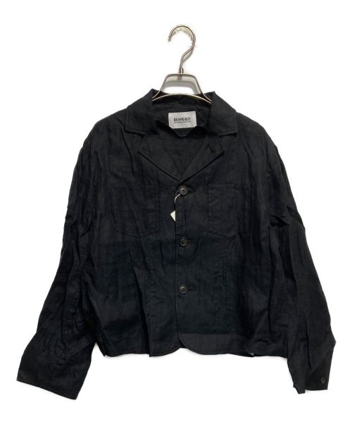 BEAMS BOY（ビームスボーイ）BEAMS BOY (ビームスボーイ) リネンツイルジャケット ブラック サイズ:1 未使用品の古着・服飾アイテム