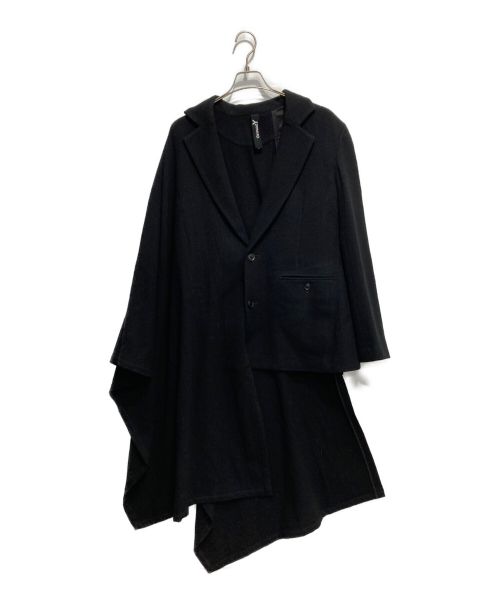 GROUND Y（グラウンドワイ）GROUND Y (グラウンドワイ) ケープドッキングジャケット ブラック サイズ:3の古着・服飾アイテム