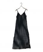 saharaサハラ）の古着「メッシュロングドレス」｜ブラック