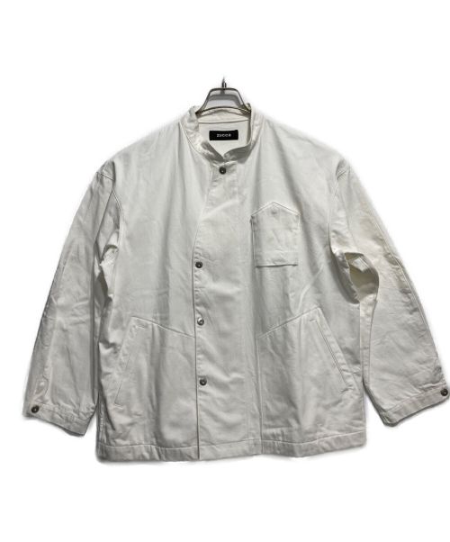 ZUCCA（ズッカ）ZUCCA (ズッカ) PO コットンデニムジャケット ホワイト サイズ:Mの古着・服飾アイテム