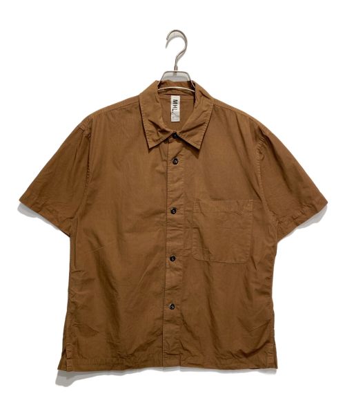 MHL（エムエイチエル）MHL (エムエイチエル) 半袖シャツ ブラウン サイズ:Lの古着・服飾アイテム