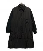 Yohji Yamamoto pour hommeヨウジヤマモト プールオム）の古着「スタッフシャツ」｜ブラック