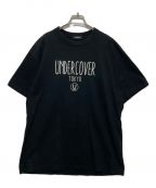 UNDERCOVERアンダーカバー）の古着「ロゴプリントTシャツ」｜ブラック