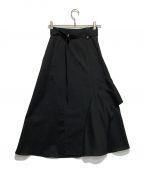 UNITED TOKYOユナイテッドトーキョー）の古着「ウェーブフレアスカート」｜ブラック