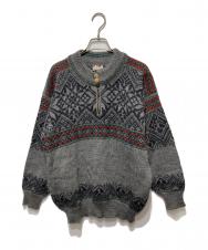 DALE OF NORWAY (ダーレ オブ ノルウェイ) ウールハーフジップニット グレー サイズ:S