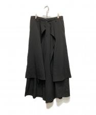 ellno loset (エルノロゼット) ロングスカンツ ブラック サイズ:L