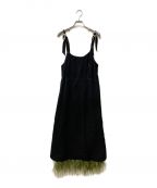 TOGA PULLAトーガ プルラ）の古着「Silk feather dress」｜ブラック