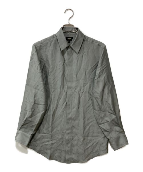 FENDI（フェンディ）FENDI (フェンディ) シルクシャツ グレー サイズ:39の古着・服飾アイテム