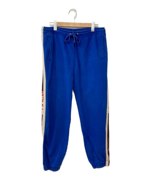 GUCCI（グッチ）GUCCI (グッチ) サイドラインテクニカルジャージパンツ ブルー サイズ:XLの古着・服飾アイテム
