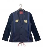 elephant TRIBAL fabricsエレファントトライバルファブリックス）の古着「切替ジャケット」｜ネイビー