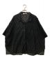 FRAMeWORK（フレームワーク）の古着「カットワーク刺繍半袖シャツ」｜ブラック