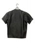 VANSON (バンソン) SS レザージップシャツ ブラック サイズ:-：17800円