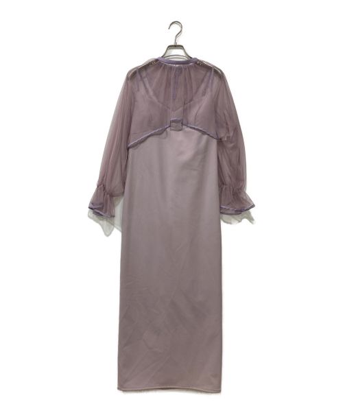 Ameri（アメリ）AMERI (アメリ) ベイルドレス パープル サイズ:Mの古着・服飾アイテム