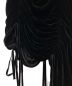 中古・古着 GUCCI (グッチ) Draped velvet skirt with ruffle ブラック サイズ:36 未使用品：29800円