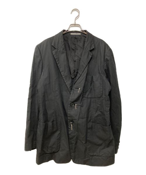 Y's（ワイズ）Y's (ワイズ) デザインテーラードジャケット ブラック サイズ:2の古着・服飾アイテム