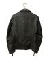 haruf (ハルフ) カウレザージャケット ブラック サイズ:L：12800円