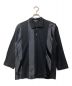 COMME des GARCONS HOMME（コムデギャルソン オム）の古着「切替長袖ポロシャツ」｜ブラック