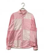 SUPREMEシュプリーム）の古着「20FW Patchwork Oxford Shirt」｜ピンク