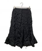 tricot COMME des GARCONSトリココムデギャルソン）の古着「デザインロングスカート」｜ブラック