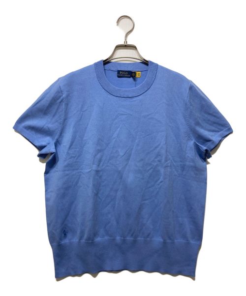 POLO RALPH LAUREN（ポロ・ラルフローレン）POLO RALPH LAUREN (ポロ・ラルフローレン) 半袖ニット ブルー サイズ:XL 未使用品の古着・服飾アイテム