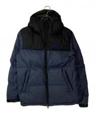 NANGA (ナンガ) BACK CHANNEL (バックチャンネル) HOODED DOWN JACKET ネイビー サイズ:Ⅿ