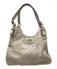 COACH (コーチ) マギー パンチングレザー トートバッグ アイボリー