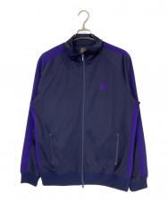 Needles (ニードルズ) Track Jacket [POLY SMOOTH] パープル×ブラック サイズ:L