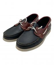 PARABOOT (パラブーツ) デッキシューズ レッド×ネイビー サイズ:6