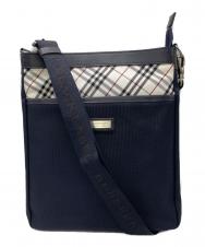 BURBERRY BLACK LABEL (バーバリーブラックレーベル) ノバチェックショルダーバッグ ブラック