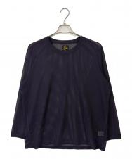 Needles (ニードルズ) メッシュカットソー/L/S U-Neck Tee Raschel Lace ネイビー サイズ:Ｍ