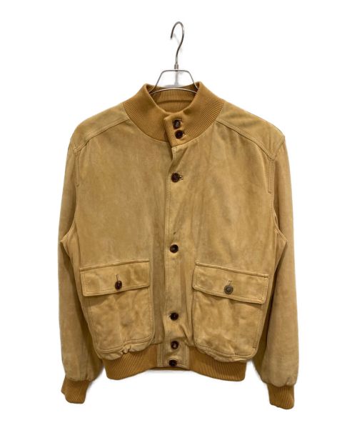 GALLOTTI（ギャロッティ）GALLOTTI (ギャロッティ) レザーボンバージャケット キャメル サイズ:LL(50)の古着・服飾アイテム