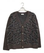 TTT MSWティー）の古着「leopard knit cardigan」｜ブラウン