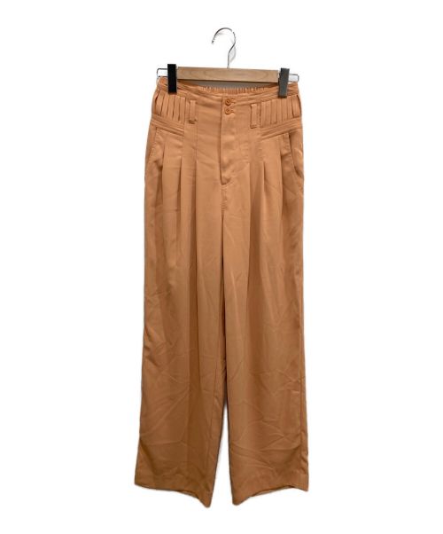 Ameri（アメリ）AMERI (アメリ) BELT DETAIL STRAIGHT PANTS オレンジ サイズ:Mの古着・服飾アイテム