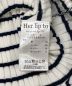 中古・古着 Her lip to (ハーリップトゥ) Stripe Ribbed Knit Midi Dress ホワイト サイズ:S：6000円