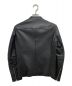 LIDnM (リドム) シングルライダースジャケット ブラック サイズ:M：5800円
