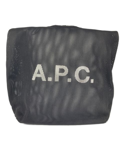 A.P.C.（アーペーセー）A.P.C. (アー・ペー・セー) メッシュトートバッグ ブラックの古着・服飾アイテム