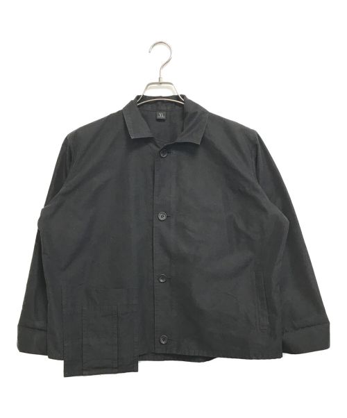 Y's（ワイズ）Y's (ワイズ) アシメポケットシャツ ブラック サイズ:3の古着・服飾アイテム