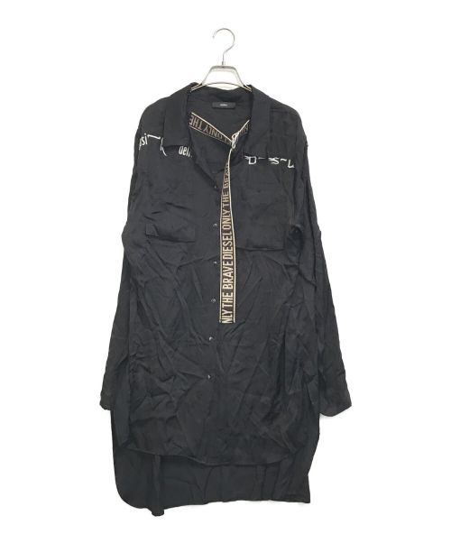 DIESEL（ディーゼル）DIESEL (ディーゼル) スカシャツワンピース ブラック サイズ:XSの古着・服飾アイテム