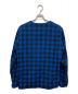 Manastash (マナスタッシュ) ノーカラースナップシャツ ブルー サイズ:L：5000円