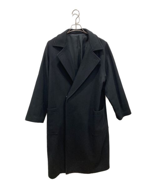 Lui's（ルイス）Lui's (ルイス) ハイクオリティーメルトンオーバーコート ブラック サイズ:Mの古着・服飾アイテム