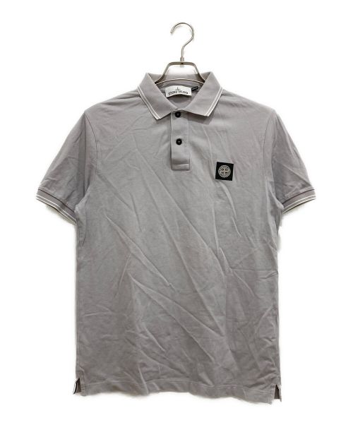 STONE ISLAND（ストーンアイランド）STONE ISLAND (ストーンアイランド) Short Sleeve Polo Shirt グレー サイズ:Lの古着・服飾アイテム