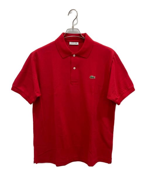 LACOSTE（ラコステ）LACOSTE (ラコステ) ポロシャツ レッド サイズ:5(LL) 未使用品の古着・服飾アイテム