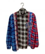 Rebuild by Needlesリビルドバイニードルス）の古着「Flannel Shirt 7 Cuts Wide Shirt」｜マルチカラー