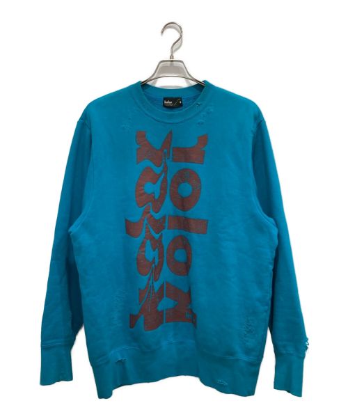 KOLOR（カラー）KOLOR (カラー) ロゴプリントスウェット ブルー サイズ:2の古着・服飾アイテム