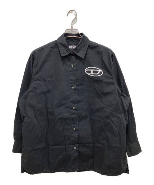 DIESEL（ディーゼル）DIESEL (ディーゼル) オーバーサイズシャツ ブラック サイズ:XXSの古着・服飾アイテム