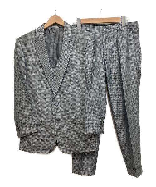 DOLCE & GABBANA（ドルチェ＆ガッバーナ）DOLCE & GABBANA (ドルチェ＆ガッバーナ) 3ピーススーツ グレー サイズ:46(M)の古着・服飾アイテム