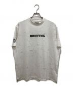 BRIEFINGブリーフィング）の古着「MS TIE DYE HIGH NECK RELAXED FIT TEE」｜ホワイト