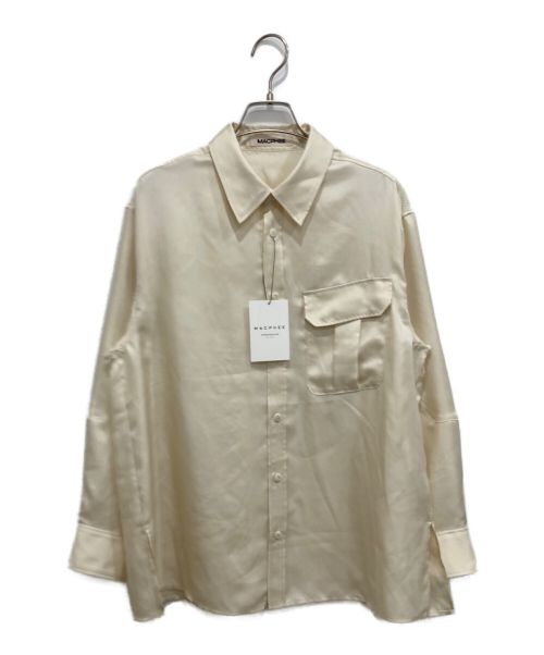 MACPHEE（マカフィー）MACPHEE (マカフィー) ワッシャーサテンアーミーシャツ ベージュ サイズ:S 未使用品の古着・服飾アイテム
